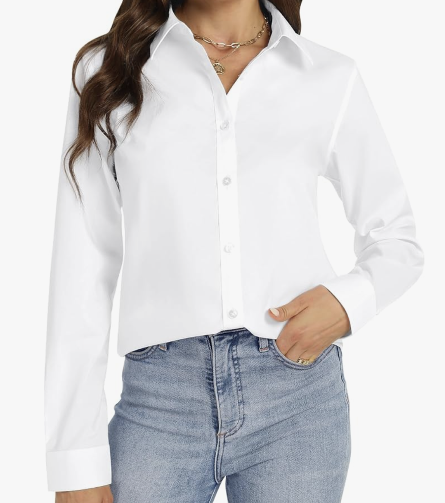 classic white button down 